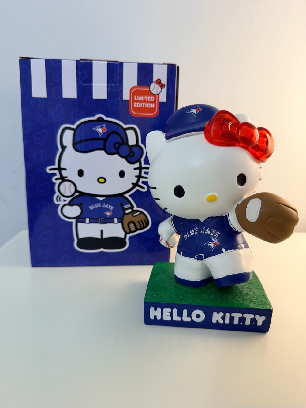 Hello Kitty Blue Jays Collectible Bobblehead